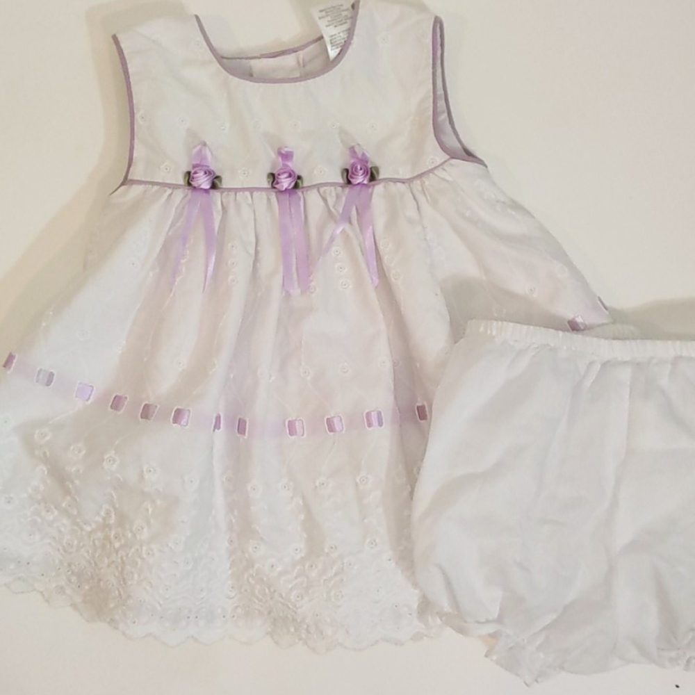 White purple dress